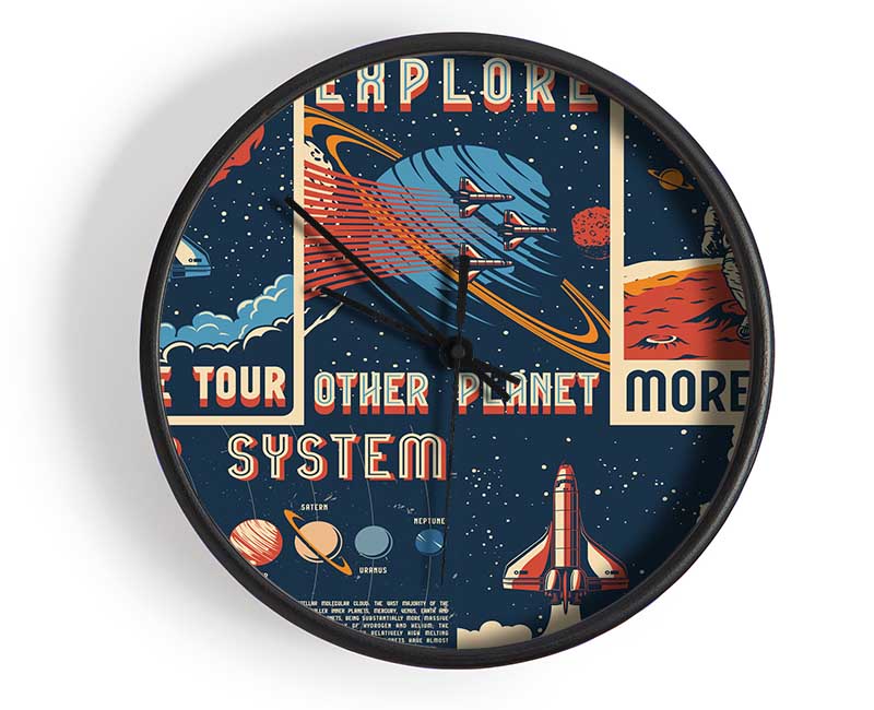 Explore The Planets Clock - Wallart-Direct UK