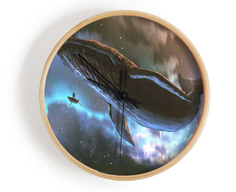 The Whale In Space Clock - Wallart-Direct UK