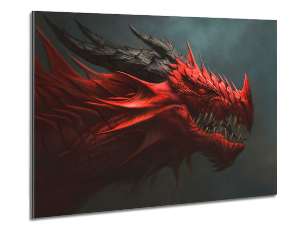 Roter böser Drache