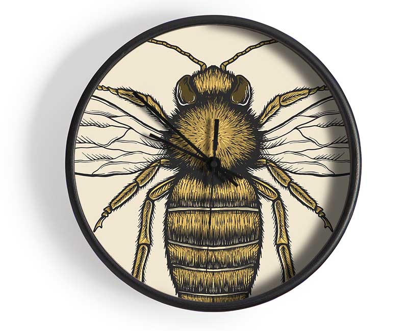 The Lovely Honey Bee Clock - Wallart-Direct UK