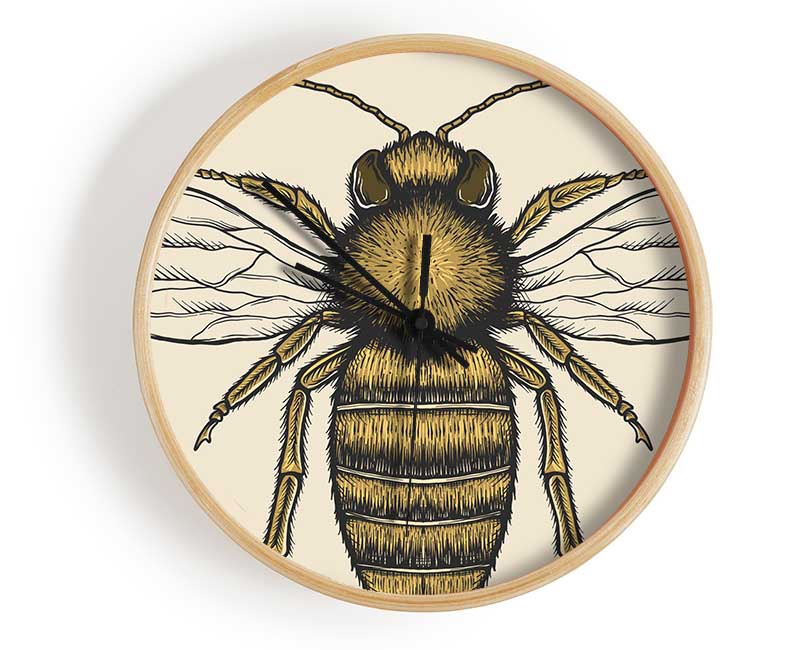 The Lovely Honey Bee Clock - Wallart-Direct UK