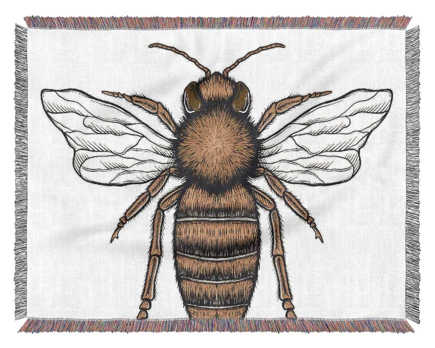 The Lovely Honey Bee Woven Blanket