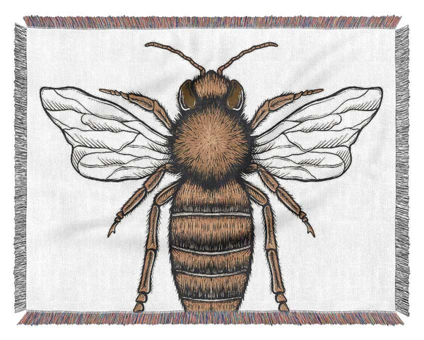 The Lovely Honey Bee Woven Blanket