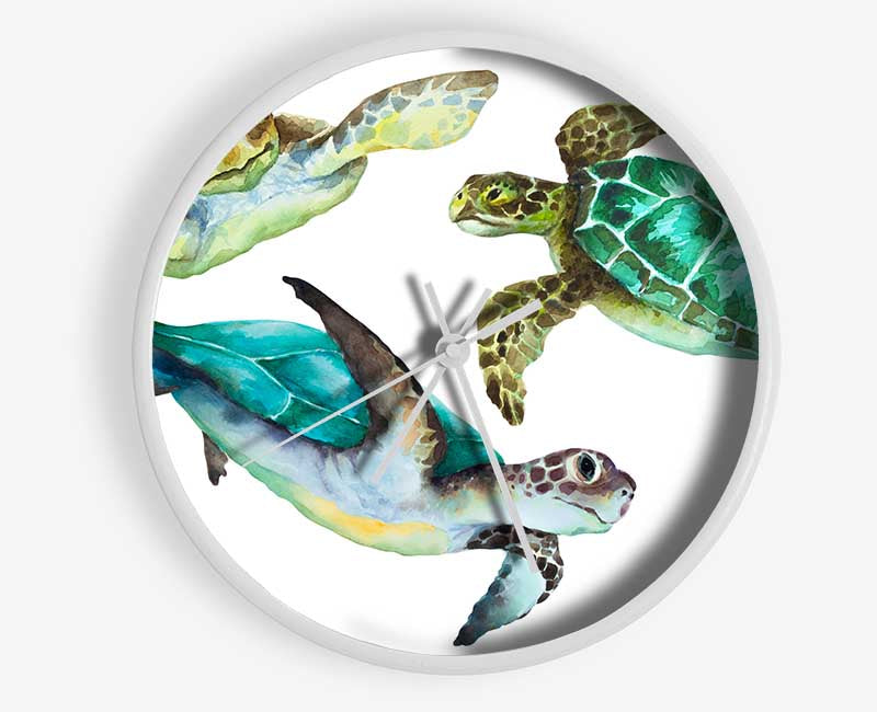 Seaturtle Love Clock - Wallart-Direct UK