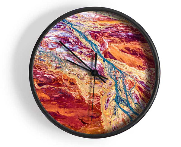 The Mountain River System Clock - Wallart-Direct UK