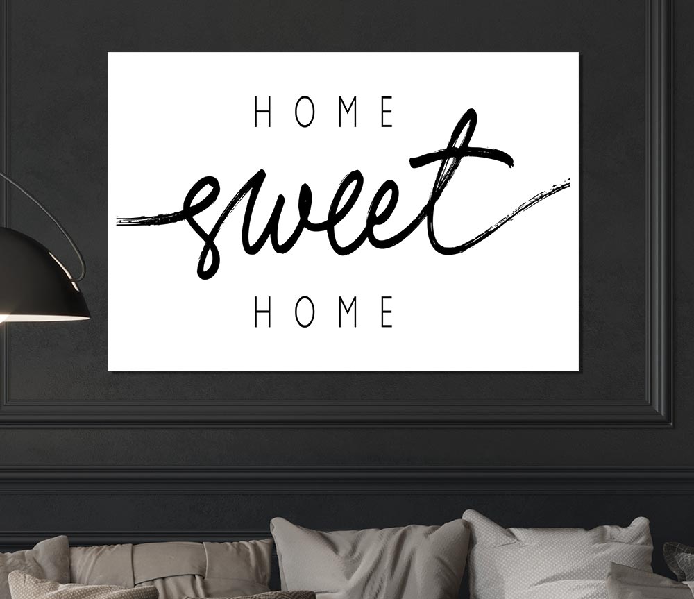 Home Sweet Home Quirky Print Poster Wall Art