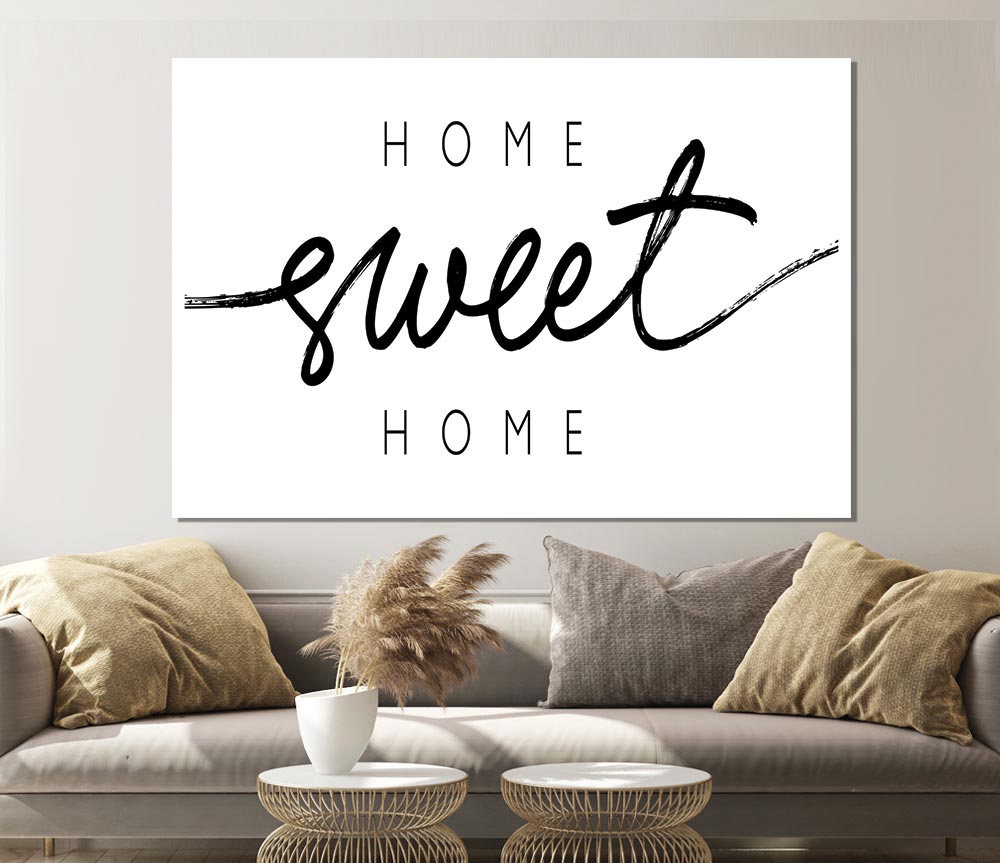 Home Sweet Home Quirky Print Poster Wall Art