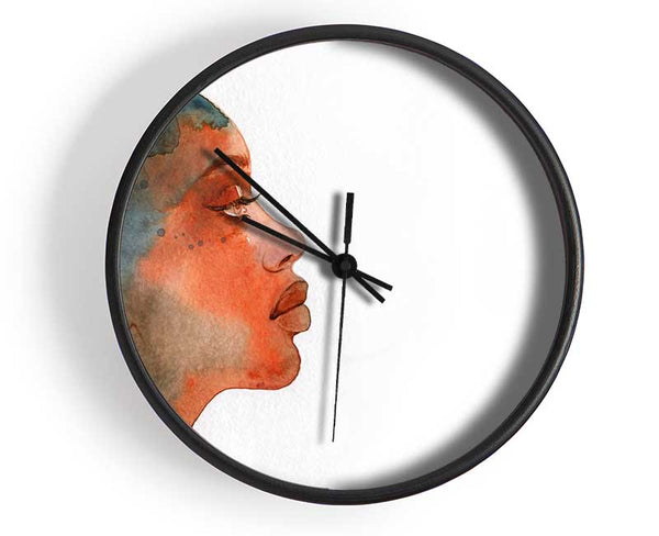 Sideview Face Beauty Clock - Wallart-Direct UK