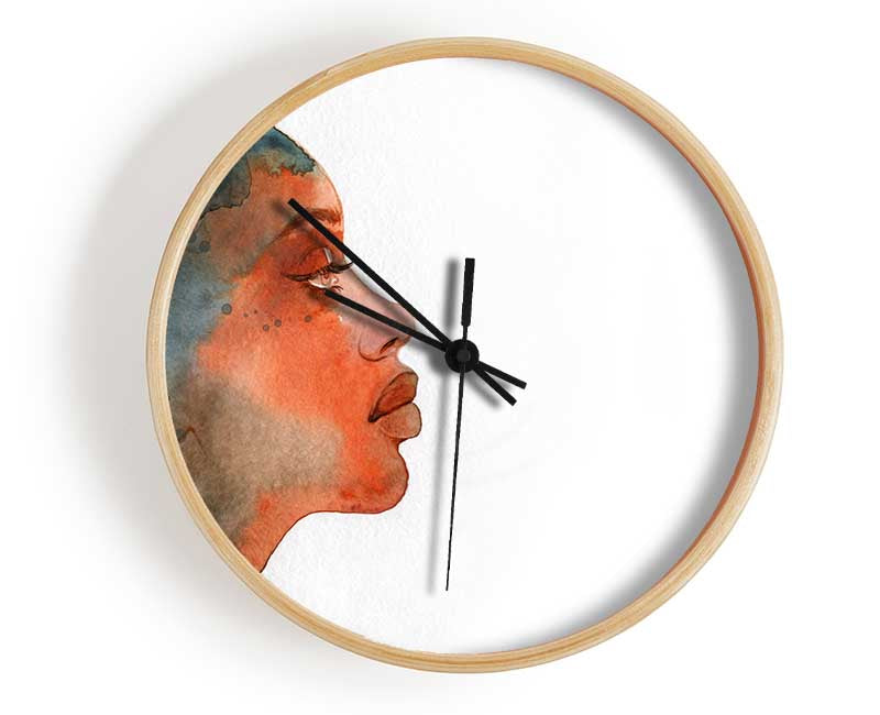 Sideview Face Beauty Clock - Wallart-Direct UK