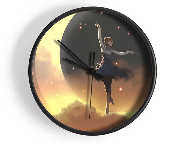 Dancing On The Moon Clock - Wallart-Direct UK