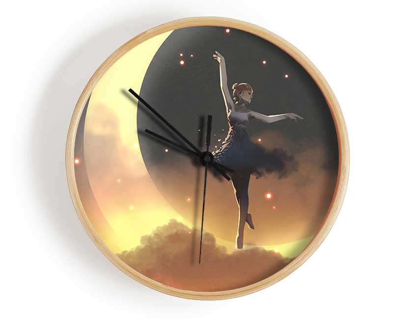 Dancing On The Moon Clock - Wallart-Direct UK