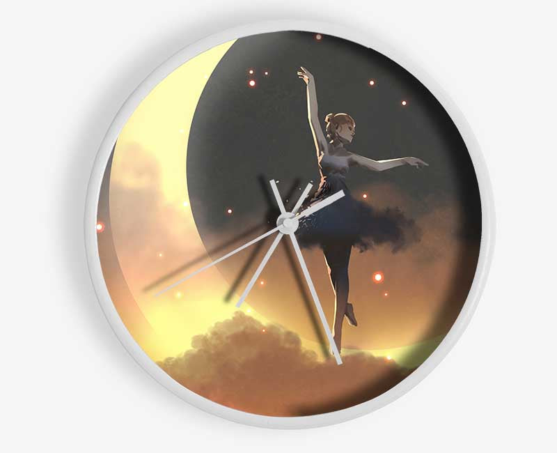 Dancing On The Moon Clock - Wallart-Direct UK