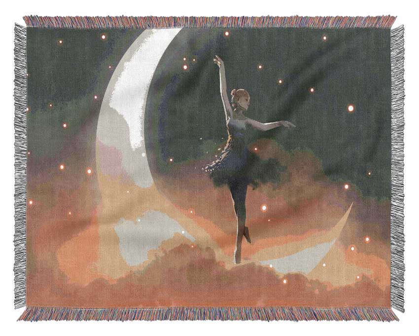 Dancing On The Moon Woven Blanket