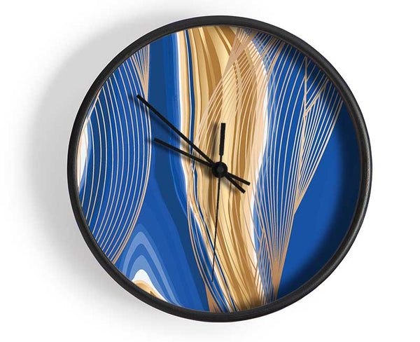 Lines Of Detail Clock - Wallart-Direct UK