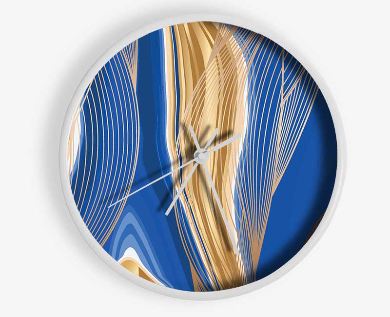 Lines Of Detail Clock - Wallart-Direct UK