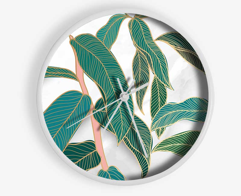 The Leaves Of A Branch Clock - Wallart-Direct UK