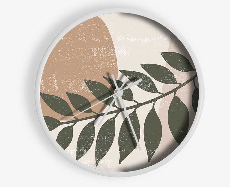 Leaf Of Modern Art Clock - Wallart-Direct UK