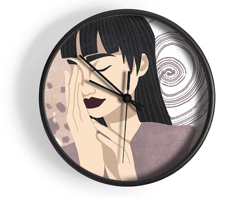 Hand To Face Clock - Wallart-Direct UK