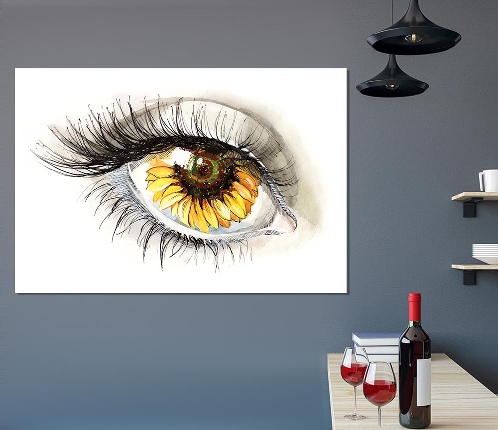 The Golden Eye Print Poster Wall Art