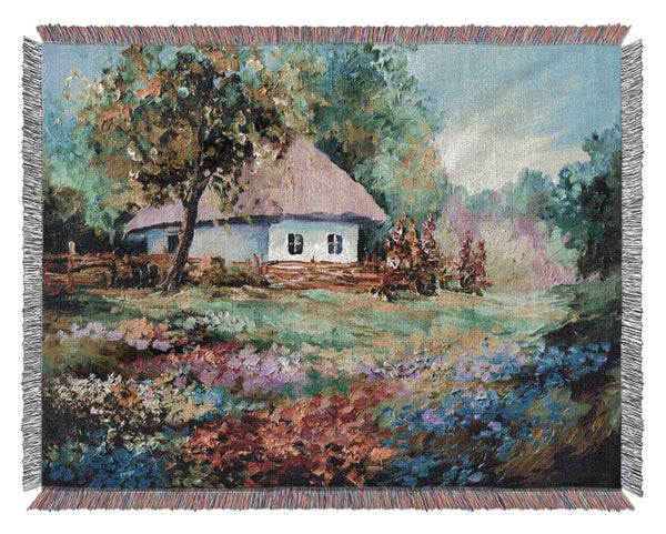 The Cottage Woodland Woven Blanket