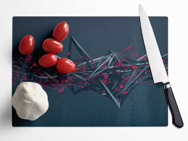 Sharp Spikes Of Shape Glass Chopping Board