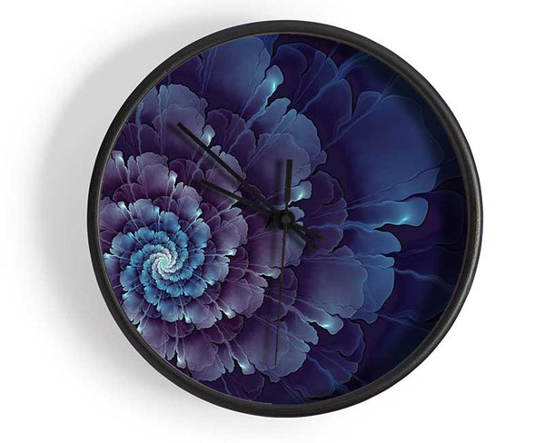 The Swirl Of Petals Clock - Wallart-Direct UK