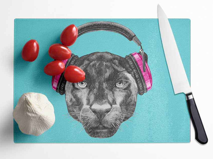 Headphone Jaguar Dj Glass Chopping Board