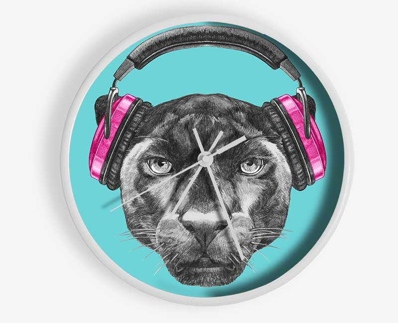 Headphone Jaguar Dj Clock - Wallart-Direct UK