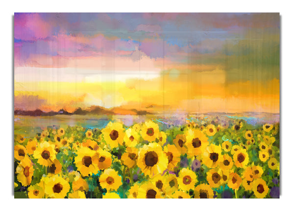 Pastel Sunflower Sunset