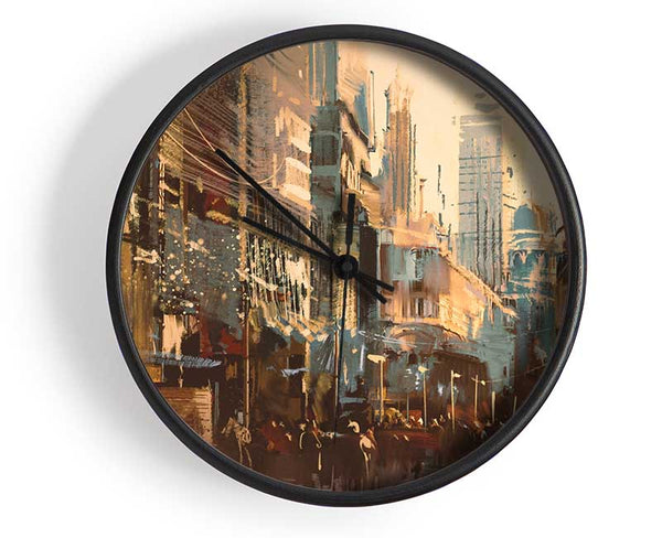 The Busy Street Rumble Clock - Wallart-Direct UK