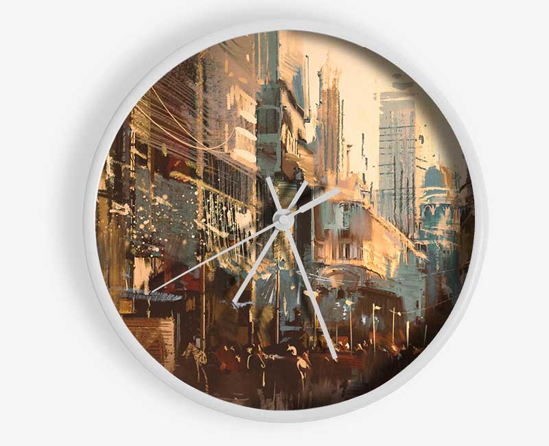 The Busy Street Rumble Clock - Wallart-Direct UK