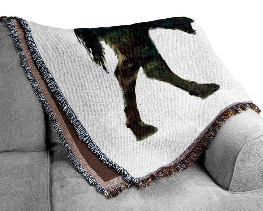 The Bison Of The Universe Woven Blanket