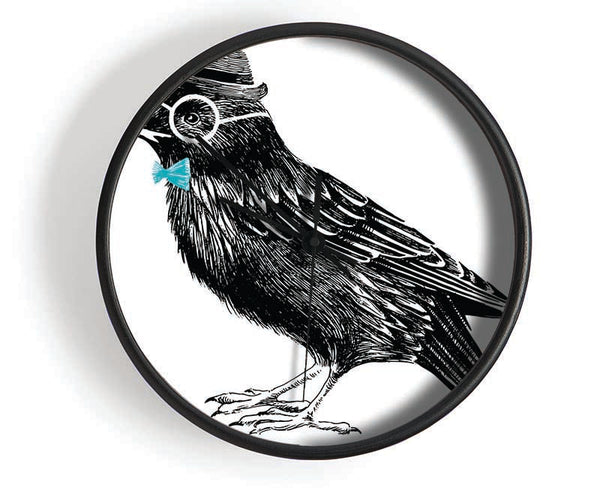 Hipster Crow Clock - Wallart-Direct UK