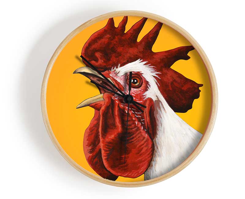 The Rooster Crow Clock - Wallart-Direct UK