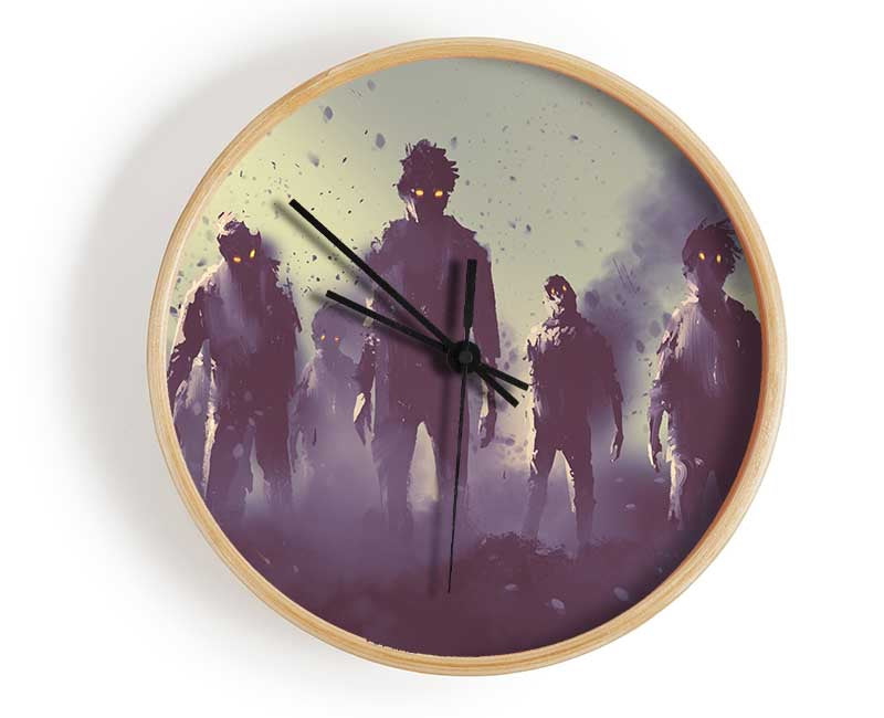 The Ghostly Zombie Horde Clock - Wallart-Direct UK