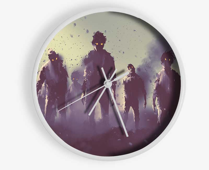 The Ghostly Zombie Horde Clock - Wallart-Direct UK