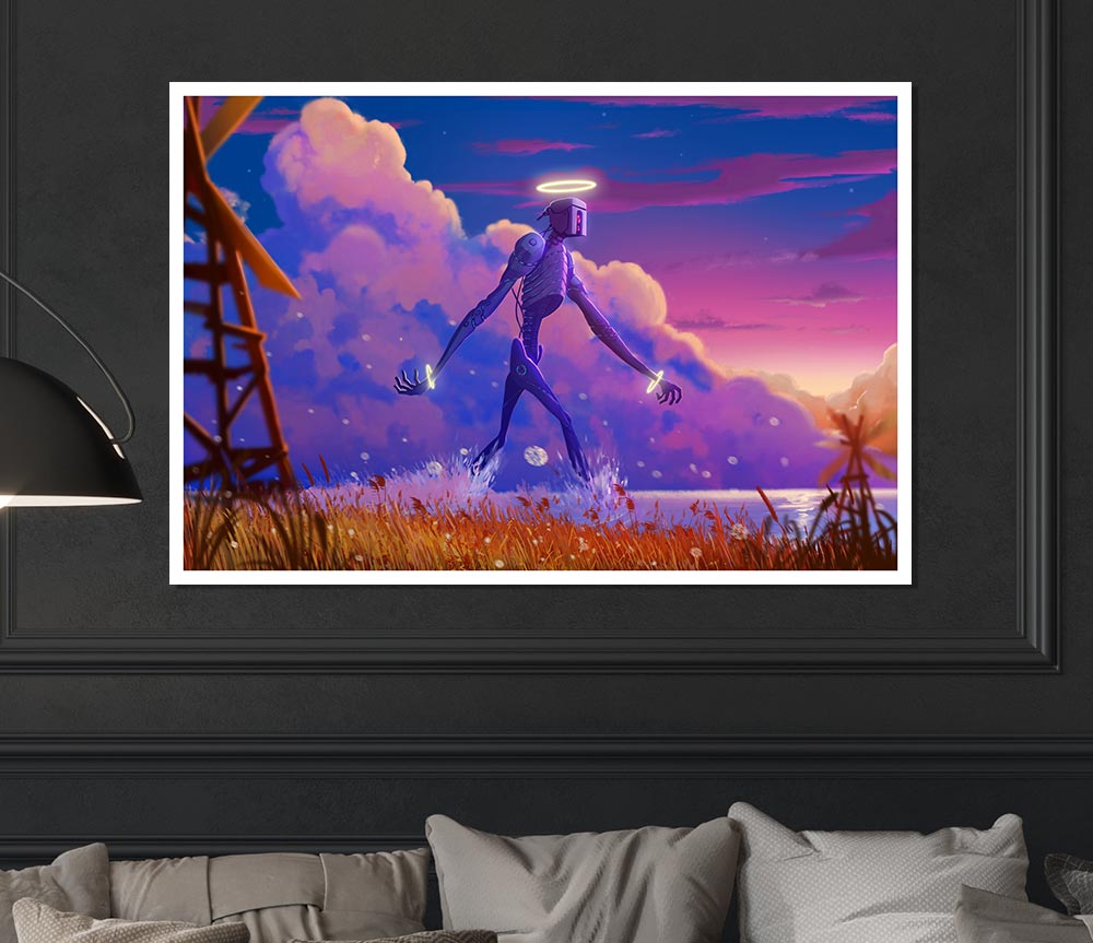 The Robot Halo Print Poster Wall Art