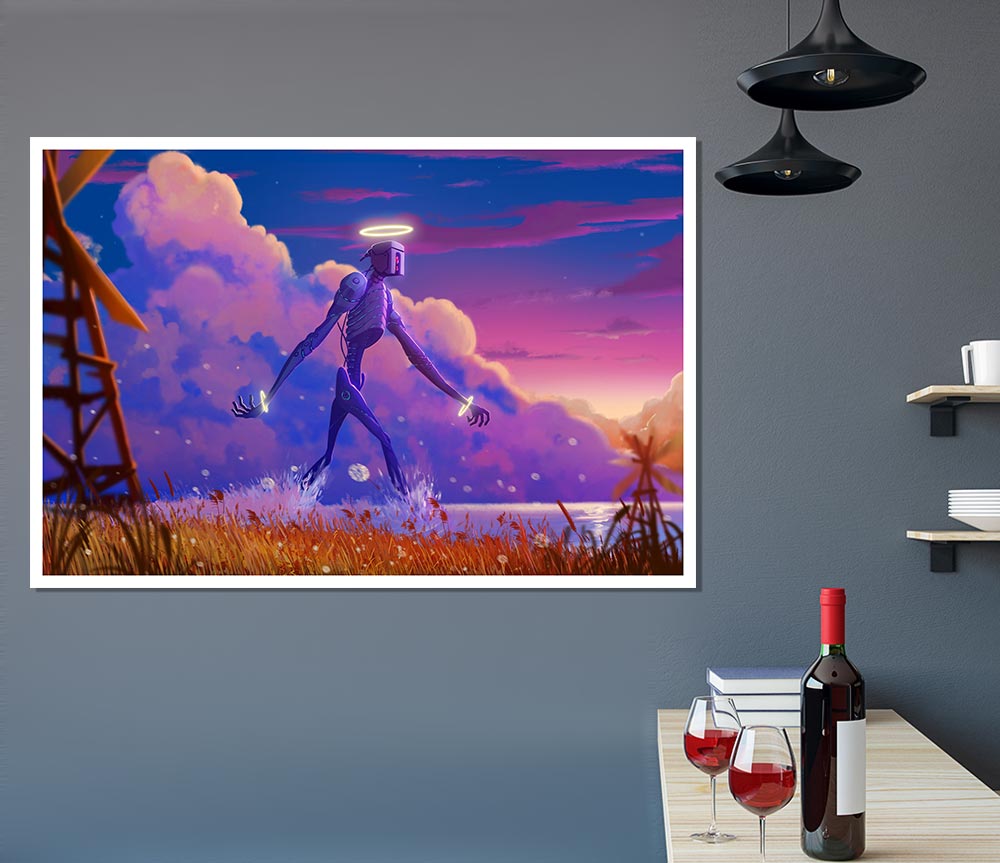 The Robot Halo Print Poster Wall Art