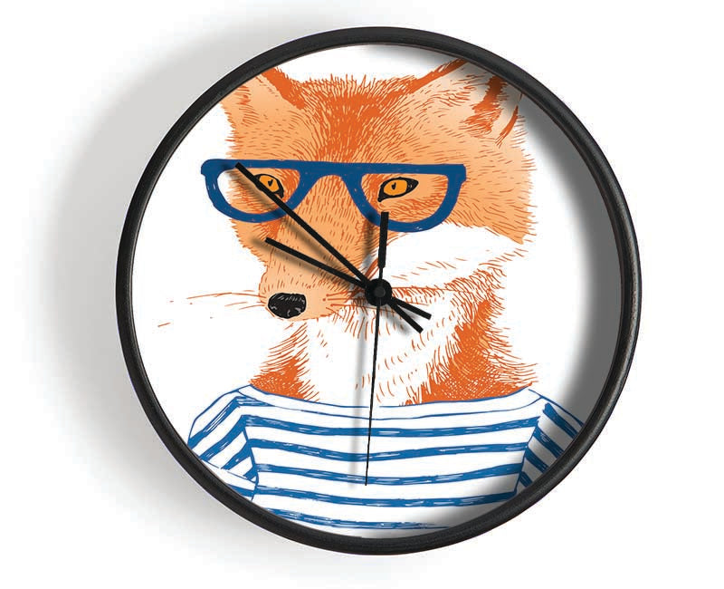 The Nerd Fox Clock - Wallart-Direct UK