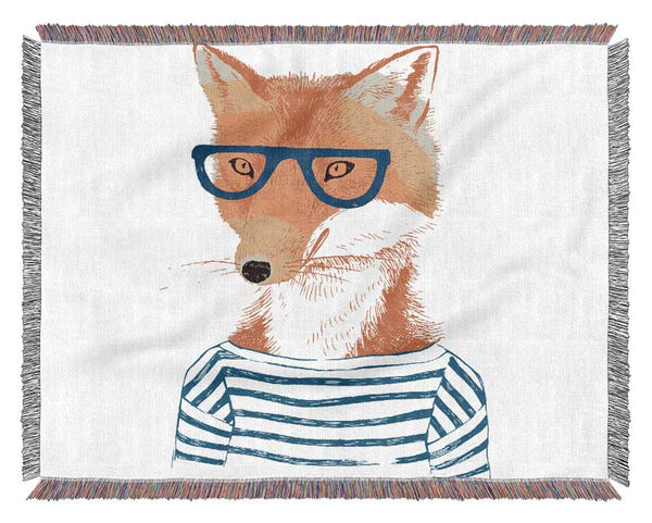 The Nerd Fox Woven Blanket