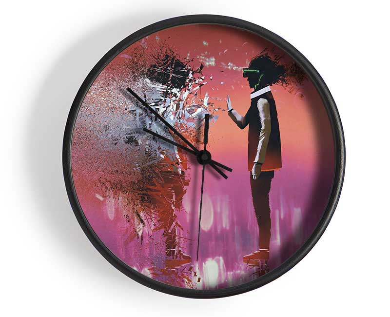 Evaporated Beings Of Time Clock - Wallart-Direct UK