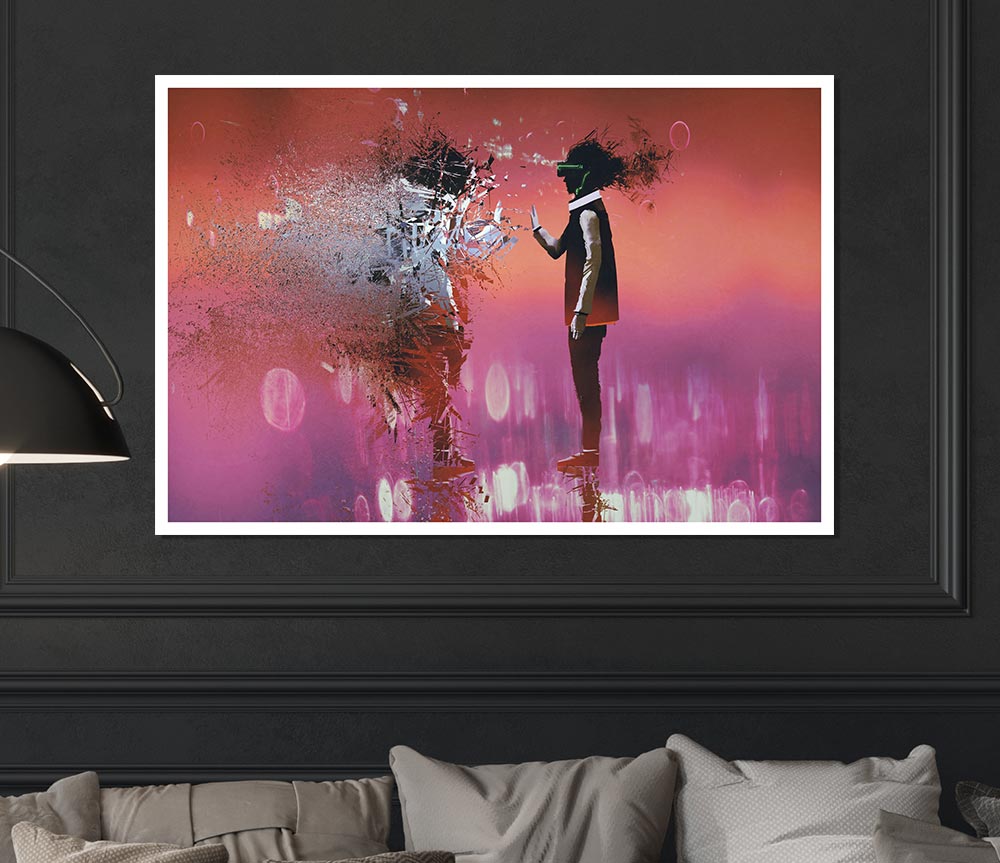 Evaporated Beings Of Time Print Poster Wall Art