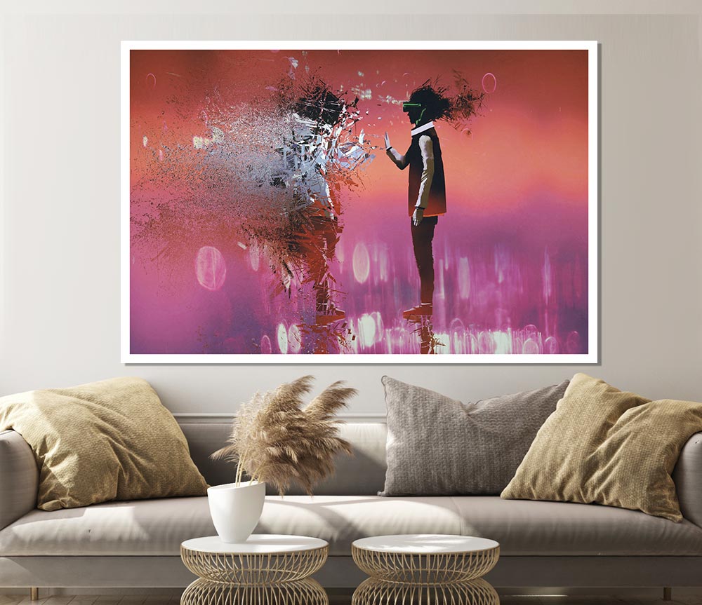 Evaporated Beings Of Time Print Poster Wall Art