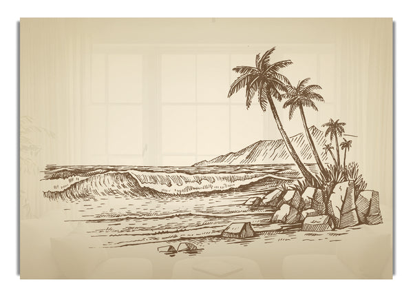 The Sepia Beach