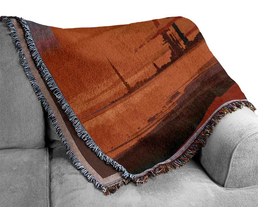 The City Evacuation Woven Blanket