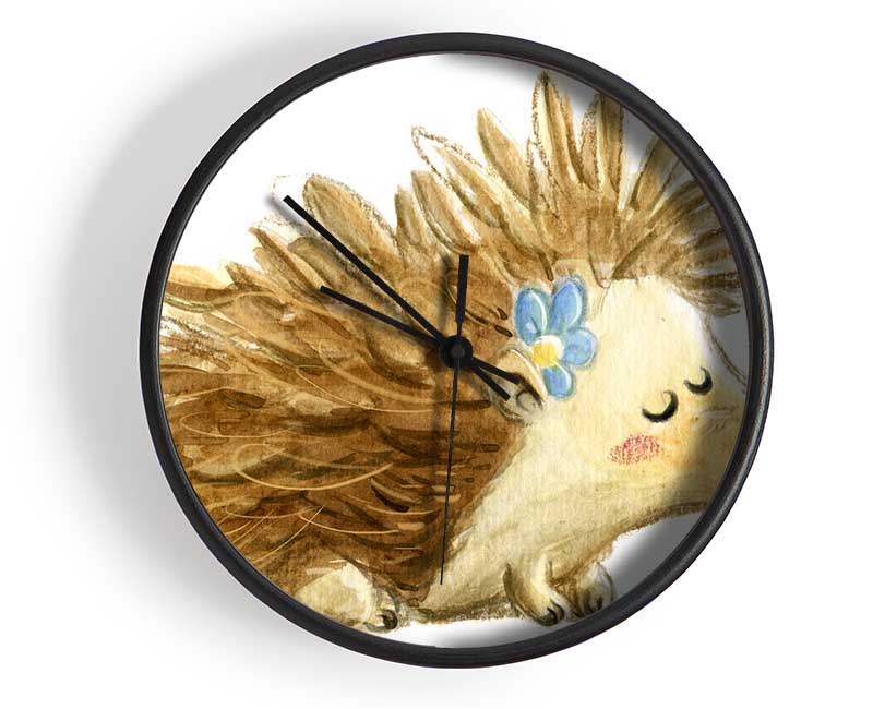 The Happy Hedgehog Clock - Wallart-Direct UK