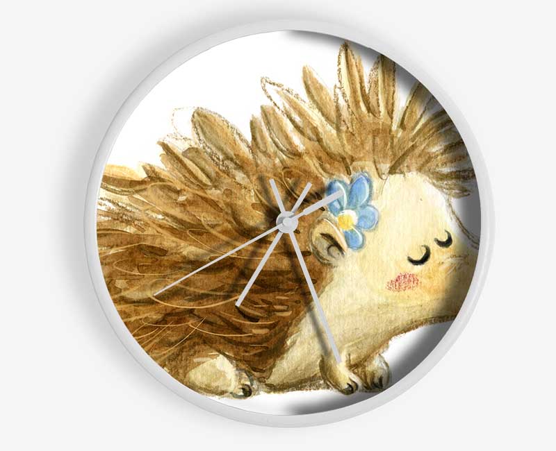 The Happy Hedgehog Clock - Wallart-Direct UK