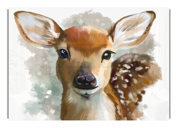 Watercolour Pretty Deer