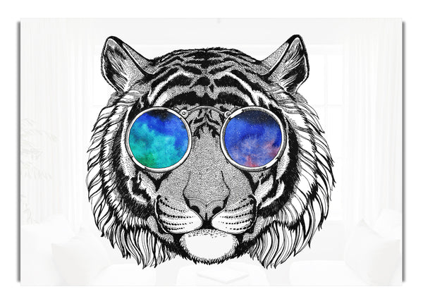 Glasses On A Tiger Hipster