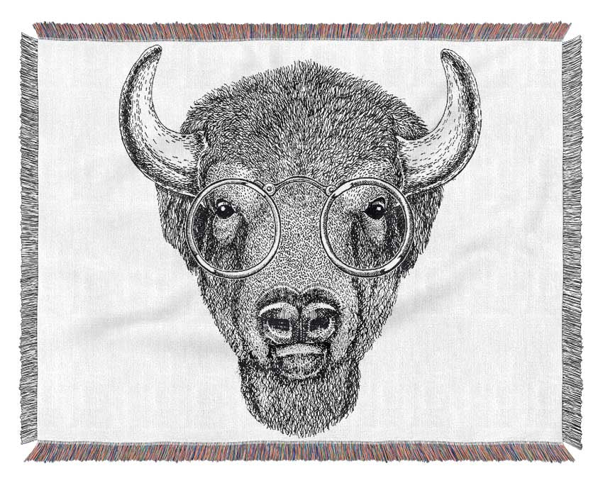 Glasses On A Bison Woven Blanket